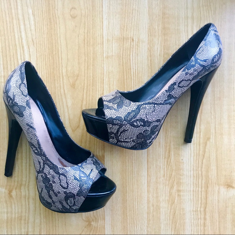 Aldo Platform Peep-toe Pumps